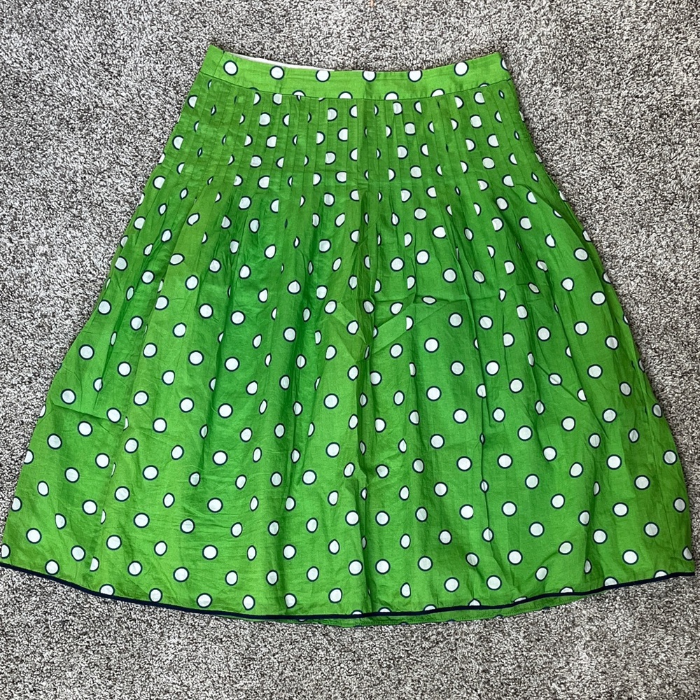 J. Crew Cotton Polka Dot Skirt